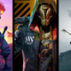 The headless from Dead Cells stands next to Jack from Ghostrunner and warriors from Ashen.